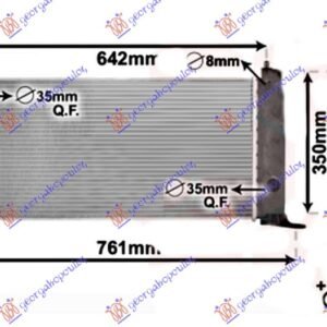 HLADNJAK MOTORA 1.2i 16V (+/-AC) (58x31) - FIAT STILO 2001-2006 (192)