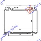 HLADNJAK MOTORA 1.9 TD (37.5x56.3x42) - FIAT MAREA 1996-2007 (185)