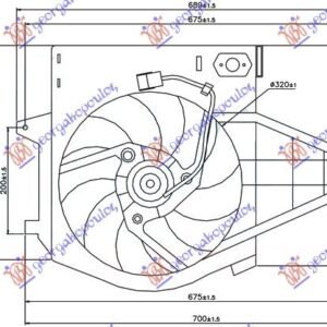 VENTILATOR KOMPLET (BENZIN) - AC - FIAT ULYSSE 1994-2002 (170/220)