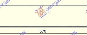 HLADNJAK INTERKULERA 1.8i 20V TURBO -1.9TDi (570x92x85) 00- - FORD GALAXY 1995-2006 (WGR)