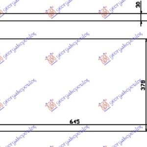 HLADNJAK MOTORA 2.0i 8V 1.9TD (64.5x37.8) -00 - FORD GALAXY 1995-2006 (WGR)