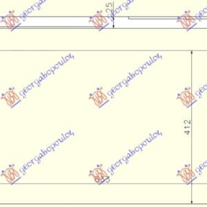 HLADNJAK INTERKULERA 1.9-2.0 Tdi (632x415x26) 02- - VW SHARAN 1995-2010 (7M8/7M9/7M6)