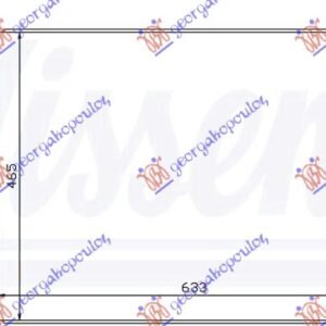HLADNJAK MOTORA 2.8 i/24V (63.5x47) 00- - VW SHARAN 1995-2010 (7M8/7M9/7M6)