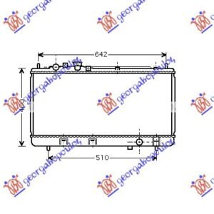 HLADNJAK MOTORA 1.3i 16V (+AC) (32.8x68.9) 00-03 - MAZDA 323 SDN 1998-2003 (BF)