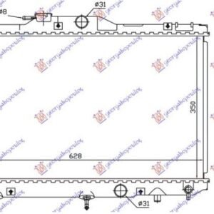 HLADNJAK MOTORA 1.4 BENZIN (+/-AC) (630x350) (KOYO) - TOYOTA COROLLA 2000-2002 (E 11)