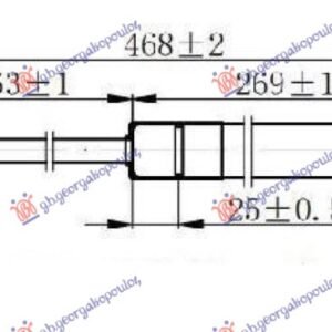 044108305.jpg AMORTIZER GEPEK VRATA (468L-440N) - TOYOTA COROLLA H/B-L/B 2002-2004 (E 12)