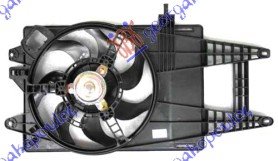 VENTILATOR KOMPLET (1.4) (+AC) - FIAT IDEA 2004-2010 (350)