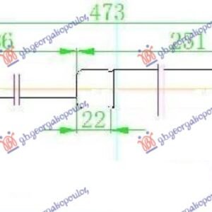 AMORTIZER GEPEK VRATA (470L-480N) - FIAT IDEA 2004-2010 (350)