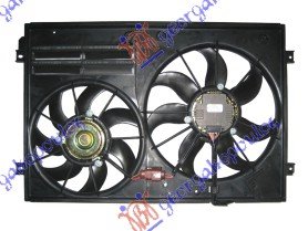 VENTILATOR (DUPLI) KOMPLET (BENZIN/DIZEL) (HLADNJAK 45cm) - SEAT ALTEA 2004-2015 (5P1)