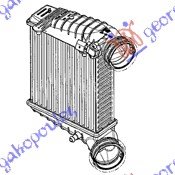 HLADNJAK INTERKULERA BENZIN (23x207x62) - SKODA SUPERB 2001-2008 (3U4)
