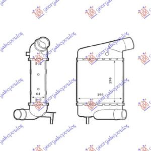 HLADNJAK INTERKULERA 1.2 TCE BENZIN - 1.5 DCi DIZEL (183x189x64) BRZA SPOJNICA - SRAF - RENAULT TWINGO 2007-2012 (CN0)