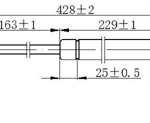 AMORTIZER GEPEK STAKLA (428L-135N) - RENAULT SCENIC 2003-2009 (JA0/JA1)