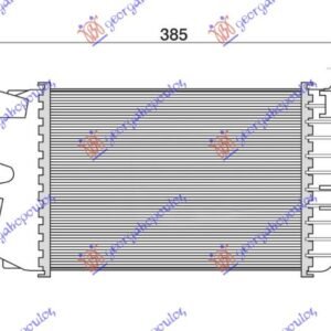 HLADNJAK INTERKULERA 1.7 CDTi DIZEL (260x180x62) 08- - OPEL ASTRA H 2004-2010 (A04)