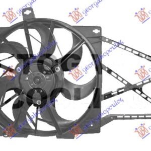 VENTILATOR HLADNJAKA KOMPLET (BENZIN) (Z14XEP-Z18XE) (3 PIN) - OPEL ASTRA H 2004-2010 (A04)