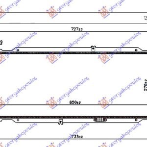 HLADNJAK MOTORA 1.7 DIZEL (65x27) - OPEL COMBO 1993-2000 (TF0/TF1)