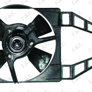 VENTILATOR HLADNJAKA KOMPLET (1.0/1.2/1.4 8V BENZIN) (-AC) - OPEL COMBO 1993-2000 (TF0/TF1)