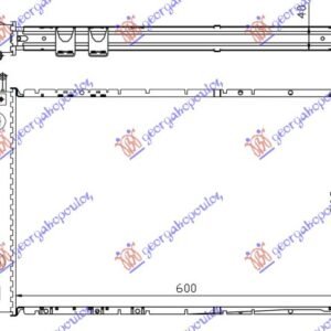 HLADNJAK MOTORA 2.0/2.2 TD DIZEL (AUTO) (600x370) - OPEL ASTRA G 1998-2004 (T98/F35)