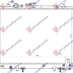 HLADNJAK MOTORA 2.5 DIZEL (AUTO) (425x600) - MITSUBISHI P/U L200 1997-1999 (K7T/K6T/K5T)