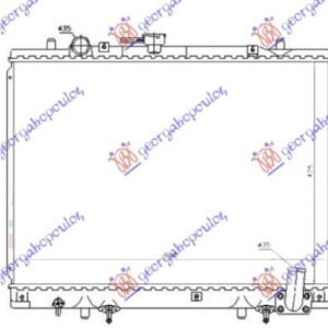 HLADNJAK MOTORA 2.5 DIZEL (AUTOMATSKI) (425x600) (KOYO) - MITSUBISHI P/U L200 1997-1999 (K7T/K6T/K5T)