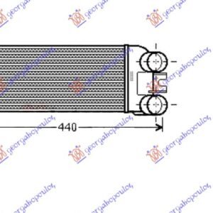 HLADNJAK INTERKULERA 1.6 HDI (300x148x85) - CITROEN BERLINGO 2002-2008 (MF)