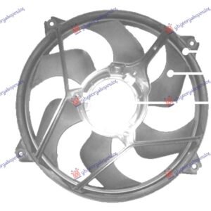 VENTILATOR KOMPLET BENZIN/DIZEL (460W) - CITROEN BERLINGO 2002-2008 (MF)