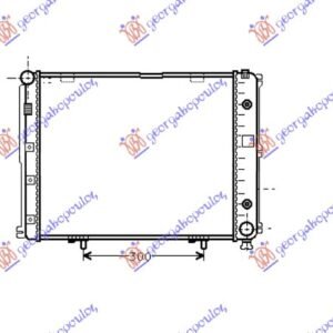 HLADNJAK MOTORA ZA SVE MODELE DIZEL (MAN/AUTO) (+/-AC) (53x49) - MERCEDES E CLASS 1985-1992 (W124)