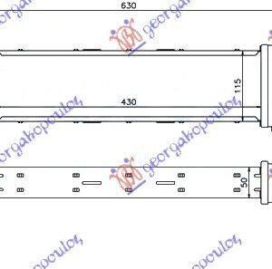 HLADNJAK INTERKULERA 2.0i-16V KOMPRESOR - 2.2CDi-2.5TDi (430x115x50) - MERCEDES C CLASS 1993-1999 (W202)