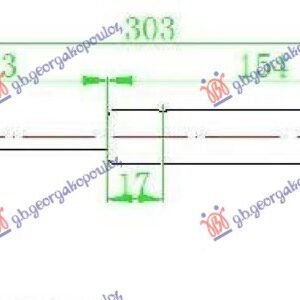 AMORTIZER GEPEK STAKLA (303L-85N) - CHEVROLET CAPTIVA 2007-2012