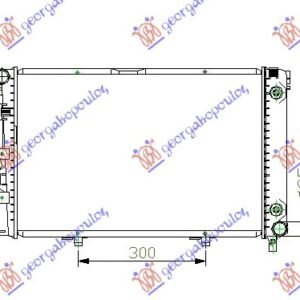 HLADNJAK MOTORA 2.0 BENZIN/DIZEL (MAN) (+AC) (574x368x32) - MERCEDES 190E  1984-1993 (W201)
