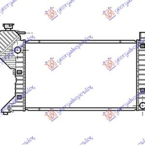 HLADNJAK MOTORA (+AC) (68x40) -00 - MERCEDES SPRINTER 208-416 1995-2006 (W901/W905)