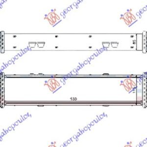 HLADNJAK INTERKULERA 3.2 CDi DIZEL (530x115x65) - MERCEDES S CLASS 1998-2005 (W220)