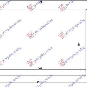 HLADNJAK MOTORA 1.2/1.3/1.4/1.6/1.7V (+AC) (52x37.8) - FORD FIESTA 1996-1999 (JA)