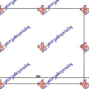 HLADNJAK MOTORA 1.0/1.3CC (+AC) (50x36) - FORD FIESTA 1996-1999 (JA)