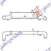 HLADNJAK INTERKULERA 2.5-2.9 CDi (56.2x115x52) - MERCEDES E CLASS 1996-1999 (W210)