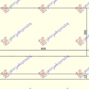 HLADNJAK MOTORA 1.4/1.6 XR3 (60.3x29.8) - FORD ESCORT IV 1988-1990 (AWF/AVF)