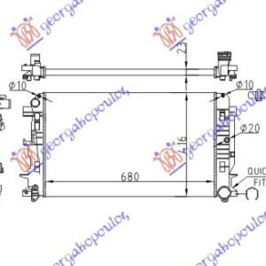 HLADNJAK MOTORA 2.2 Cdi (MAN) (-AC) (67.7x41.5x23) - MERCEDES SPRINTER 208/408 2006-2013 (W906)