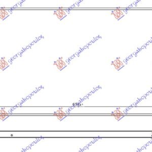 HLADNJAK MOTORA 2.4/2.5 BENZIN / 2.0 D DIZEL (635x375x22) (CEO ALUMINIJUM) - VOLVO S40 2004-2007 (544)