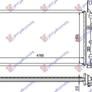 HLADNJAK MOTORA 1.0 /1.1/1.3 (50x30) - FORD FIESTA III 1990-1995 (GFJ)