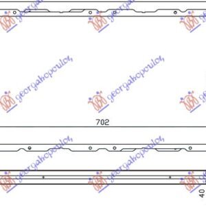 HLADNJAK MOTORA 2.0 BENZIN (+AC) (70x36x42) - FORD TRANSIT 1995-2000 (E)