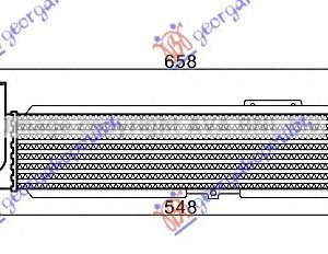 HLADNJAK INTERKULERA 2.5 CRDi (450x100x90) -06 - KIA SORENTO 2002-2009 (JC)