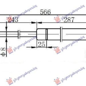 AMORTIZER HAUBE (565L-290N) - KIA SORENTO 2002-2009 (JC)