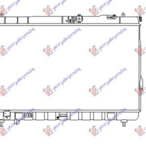 HLADNJAK MOTORA 2.0 CRDI (MAN) (+/-AC) (72.6x40.3) CEV 8mm - HYUNDAI SANTA FE 2000-2005 (SM)