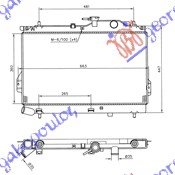 HLADNJAK MOTORA 1.5 CRDi (+/-AC) (36x62.4) - HYUNDAI MATRIX 2001-2008 (FC)