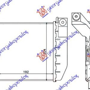 HLADNJAK INTERKULERA 2.5 TD (192x204x62) - BMW SERIES 5 1996-2002 (E39)