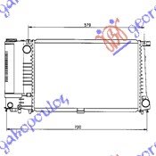 HLADNJAK MOTORA 2.0/2.5 BENZIN 6 CILINDARA (52x33x32) - BMW SERIES 5 1988-1995 (E34)