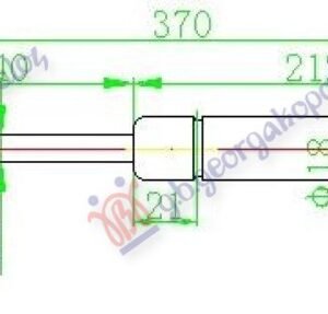 AMORTIZER GEPEK VRATA (365L-480N) - BMW SERIES 5 1988-1995 (E34)