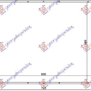 HLADNJAK MOTORA ZA SVE MODELE BENZIN (MANUELNI) (620x490) (MAHLE PREMIUM LINE) - BMW SERIES 5 2003-2010 (E60/E61)