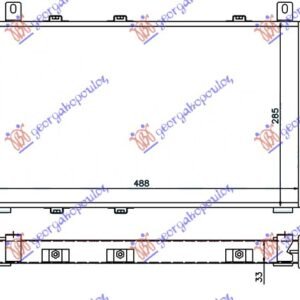 HLADNJAK MOTORA 1.3 (-AC) (49x28) - SKODA FELICIA PICK-UP 1994-2001 (6UF/6U7)