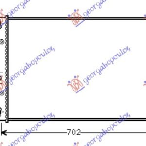 HLADNJAK MOTORA ZA SVE MODELE BENZIN/DIZEL (MAN/AUTO) (+/-AC) (65x41.5) - VW GOLF IV 1998-2004 (1J1/1J5)