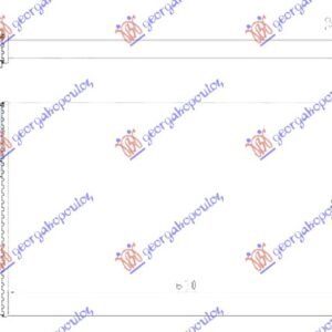 HLADNJAK MOTORA (CABRIO) BENZIN/DIZEL (630x380x34) - VW GOLF IV 1998-2004 (1J1/1J5)